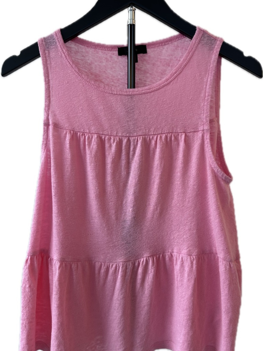 J. Crew Women’s Linen Tiered Tank Top- Pink